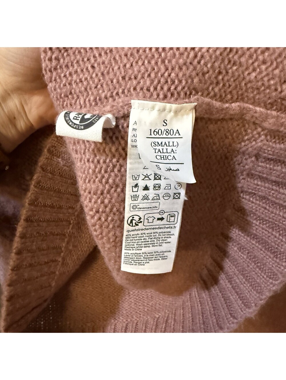 AllSaints Women’s Lou Uno Sweater Size Small Italian Yarn Wool Blend - Picture 8 of 9